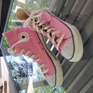 Sketchers Cali Girl High Tops Pink Big Girl Size 5